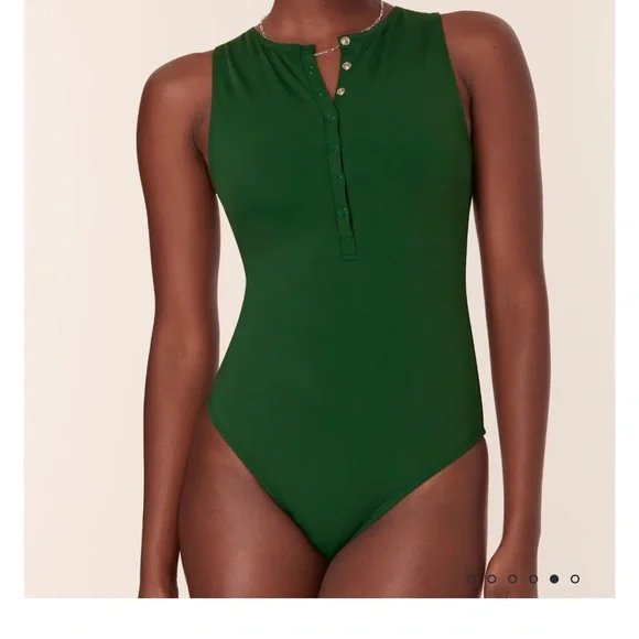 Andie Green Women's One Piece Swimsuit - Picture 4 of 5